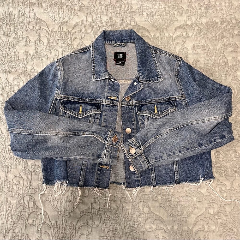 cropped denim jacket